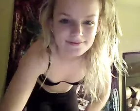 Tiny_4U juicy teen blondy masturbate pussy and get fuck webcam show