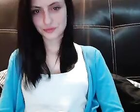 Monika_l beautiful slim brunette webcam show