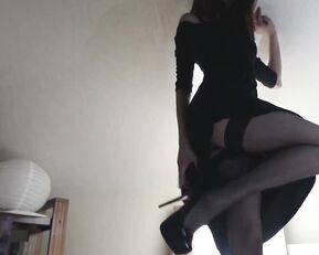 A_young_Fox Premium Full HD Video "Formal Black Dress"