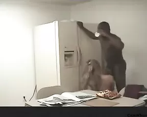 Coworkers caught in breakroom