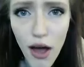 Sirenseduction slim teen girl suck dildo private show