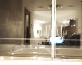 Kati3kat sucking dildo in bath webcam show