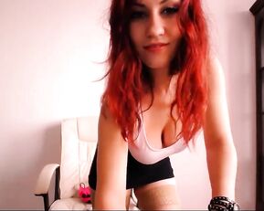 Extremedesires very hot redhead sexy teen girl webcam show