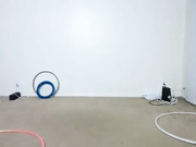 Naked woman is in the shower