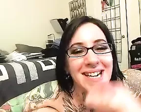 Slim red haired teen erotically sucking