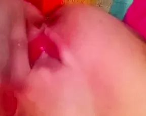 Young tiny Girl films cute cream orgams
