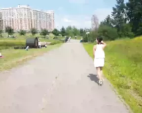 AsianDreamX Public Outdoors Anal DP Masturbation