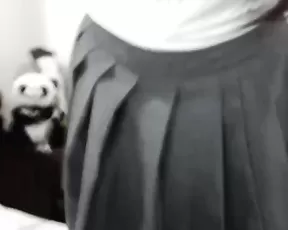 Large bottom on a hard dick