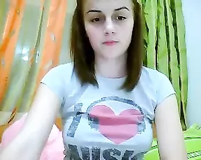 Cheerful girl sucks her man off
