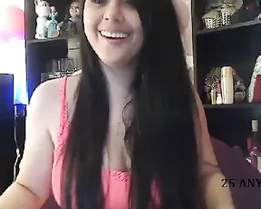 Redhead is using a vibrator