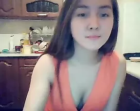 Busty amateur lady loves to gag