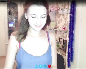AbigailMac Topless Skype
