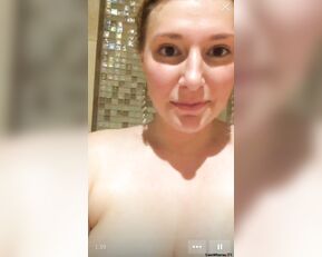 PERISCOPE: Hot blond showers nude