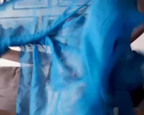 Asian woman is giving a hot blow job