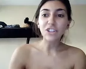 Amazing big tit babe posing