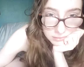 Sweet blonde gets naked with her lover on cam