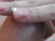 Hard white dick for her throat