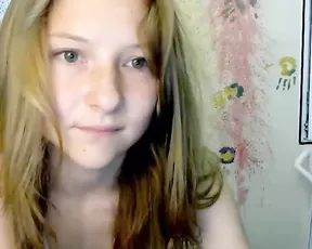 Sweet babe on her knees