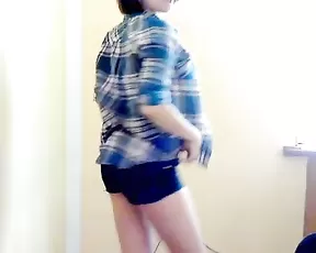 So pretty brunette wife fuck cowgirl style on a chair until several orgams,damn