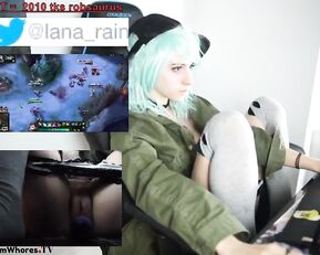 Lana_Rain masturbates while playing League of Legends