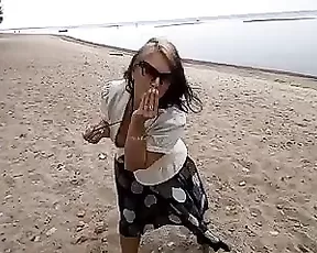 A lot of sperm on her tits
