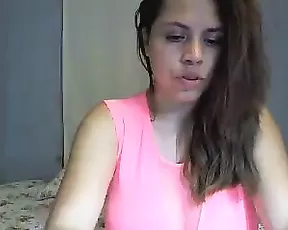 Stunning girl is on the webcam
