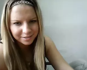 Skinny girl is showing off