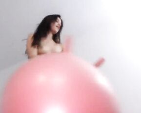 MissMiaShelby - Riding a Pink Ball
