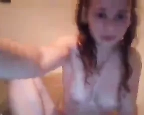 Amateur teen stripping at home
