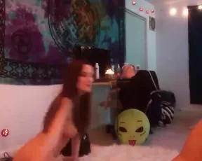 Small tits babe is sucking dick
