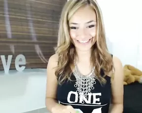 Stunning girl sucks a cock