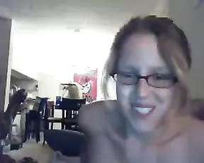 Pale teen with red curly hair getting cum