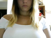 Blonde is sucking a cock