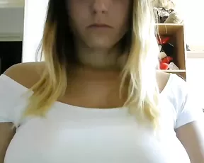 Blonde is sucking a cock
