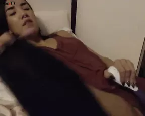 Mirah rubbing pussy