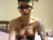 College blonde gives bf a private show