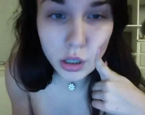 Cute Latina talks dirty on webcam