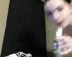 A blindfolded teen gets rammed hardcore