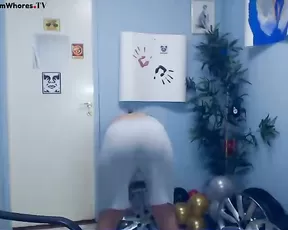 Hairy bitch is showing off