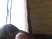 Red haired beauty hooked on rubber dicks