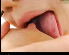 Boob Play - Nipple Sucking and Licking Close Up