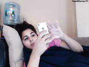 chatmebabe69 - pink top blue panties