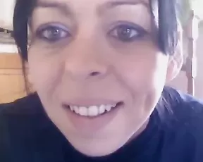Girl with large boobs masturbates