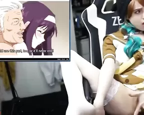 Riding a long dildo is amazing