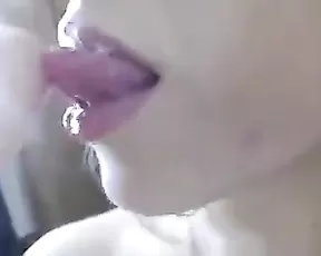 A slut is getting fucked on the bed