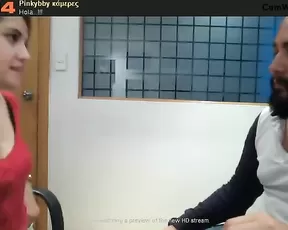 pinkybby  blowjob and cum on boobs