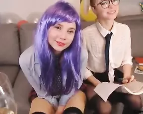 Juliaiva & Momiamhere Schoolgirl camshow Part 1