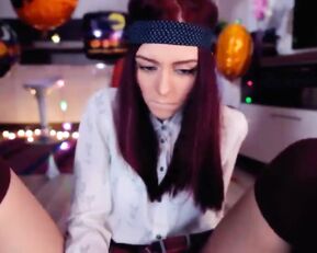 Hottminx cool schoolgirl on kitchen webcam show