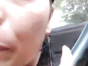 Apirka teen fingering in car webcam show