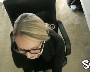 Gingerbanks blowjob and sex in office  private premium video